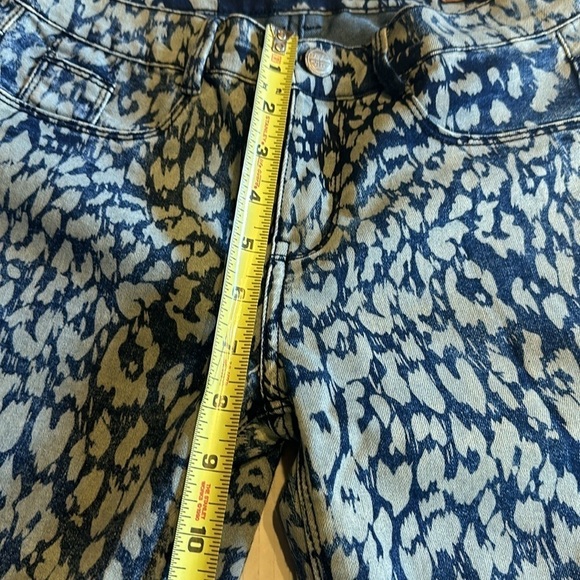 Zara Trafaluc jegging stretchy lightweight denim pants with animal print design - Picture 3 of 9